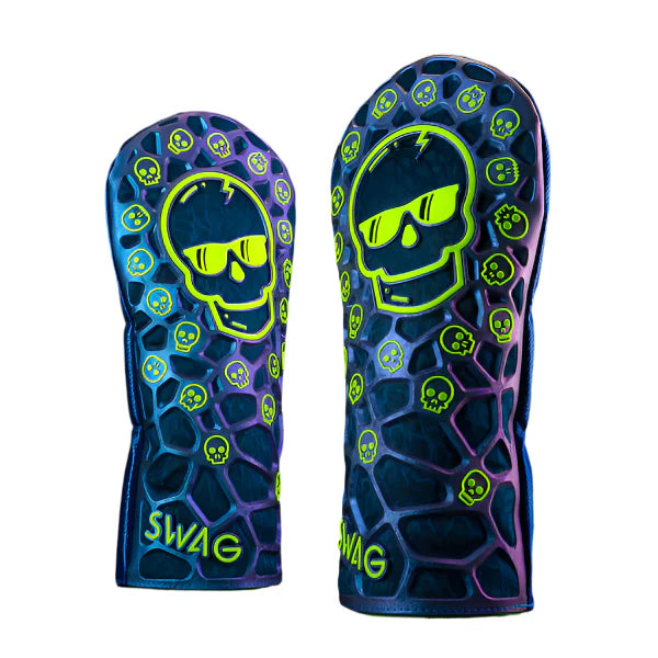 Swag Golf - Dazzle Blue Skull TPU Driver Headcover