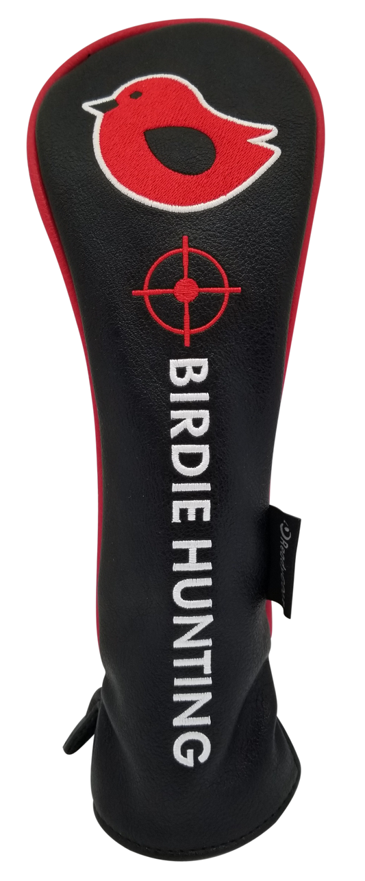 Birdie Hunting Embroidered Hybrid Headcover - Red by ReadyGOLF