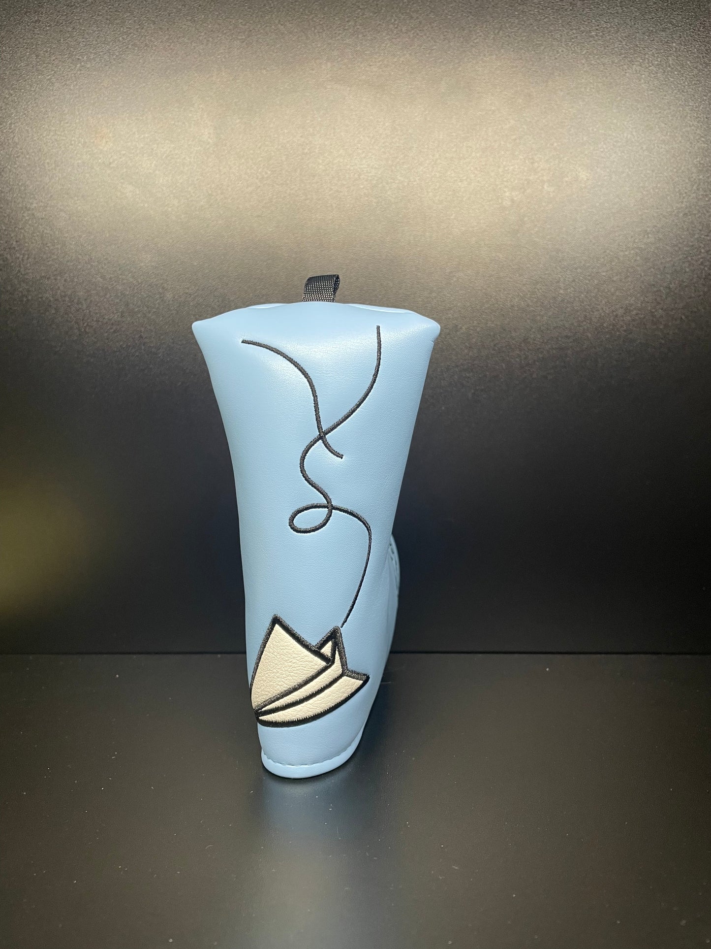 BLUE Headcover w/ White Paper Airplane - SEND IT! Headcover