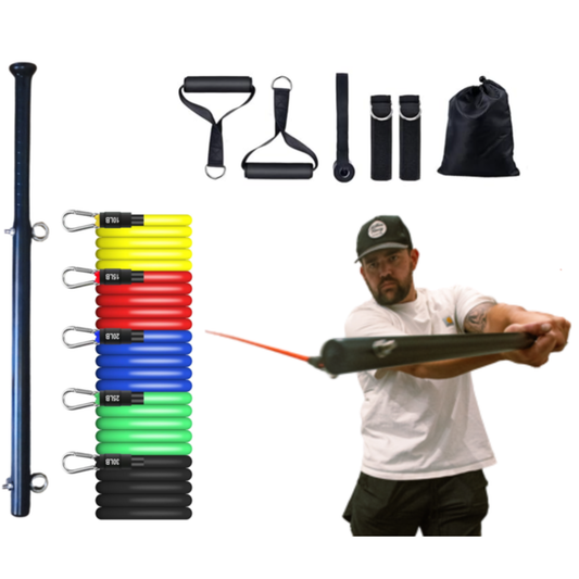 New Power Swing Pro Kit - Baseball & Softball Swing Trainer - 2 Attachment Points - Free 4 Week Bat Speed Accelerator Workout Program