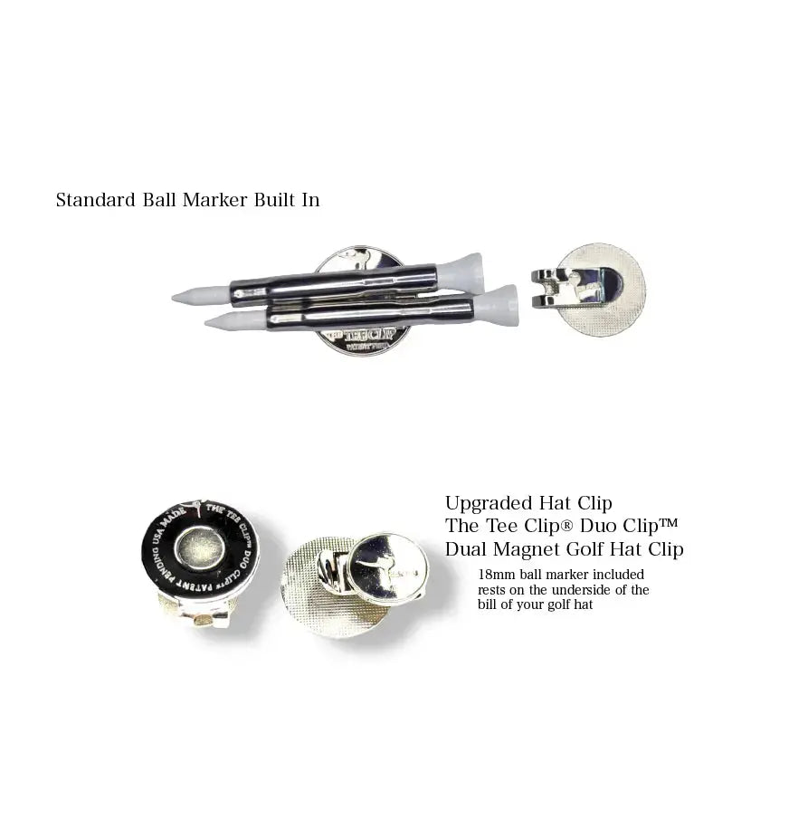 The Tee Clip® MINI: USA Made | Magnetic Golf Multi Tool - Golf Tee Holder, Ball Marker, Putting Alignment & Divot Repair