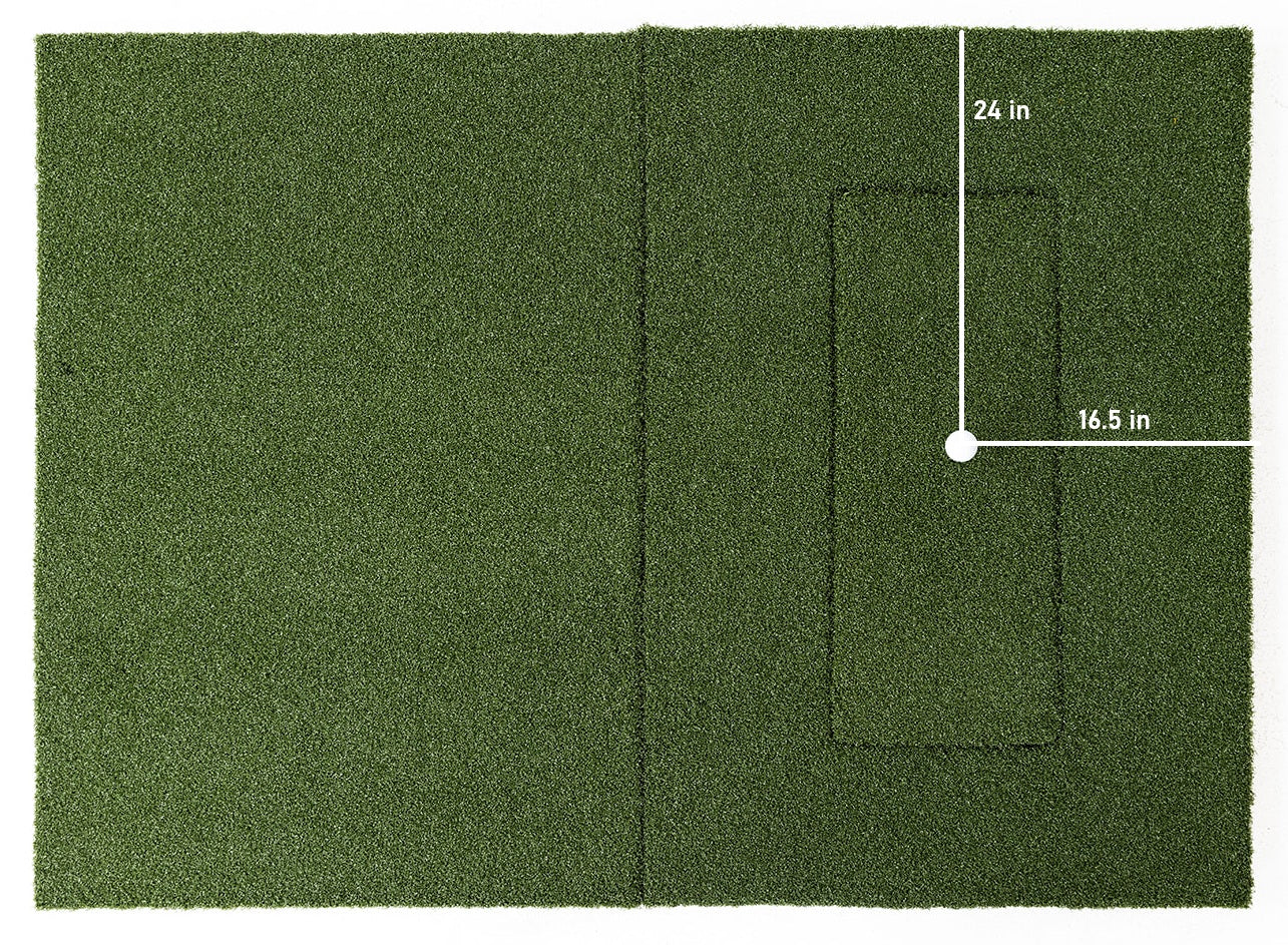 Beaver Tail Double Wide (4ft x 8.25ft) Golf Simulator Mat