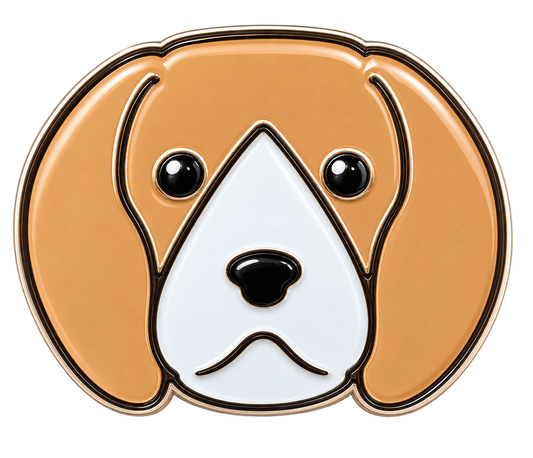 Beagle Dog Crystal Ball Marker & Hat Clip by ReadyGOLF