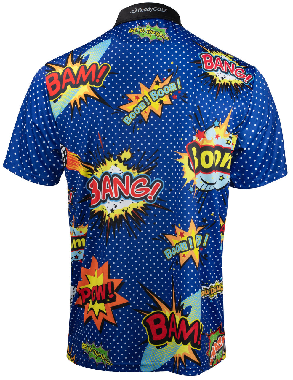 Big Bang Boom Mens Golf Polo Shirt by ReadyGOLF