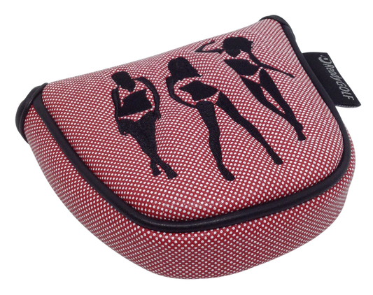 Polka Dot Bikini Girls Embroidered Putter Cover - Mallet