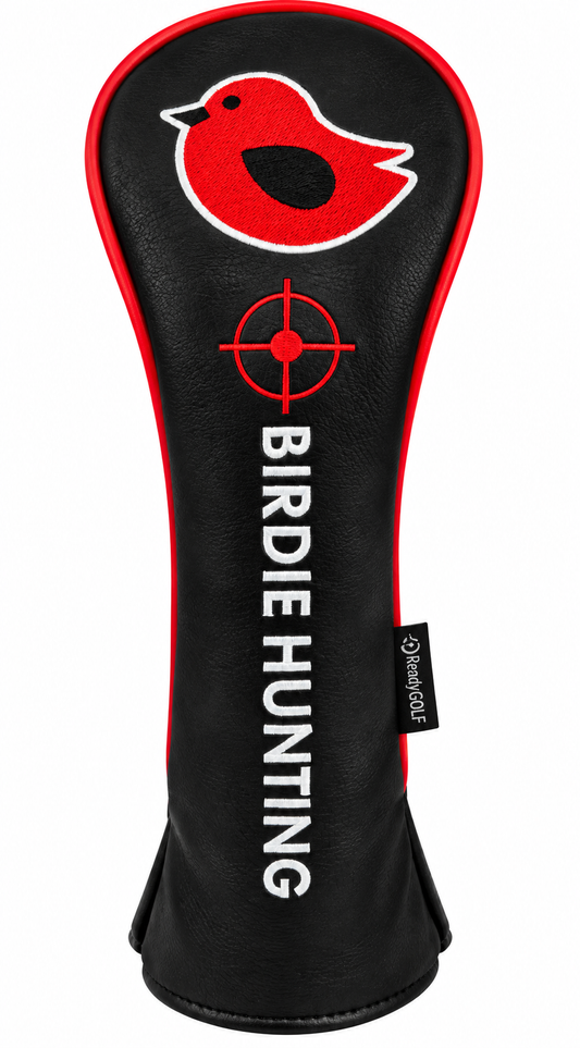 Birdie Hunting Embroidered Red Hybrid Headcover by ReadyGOLF