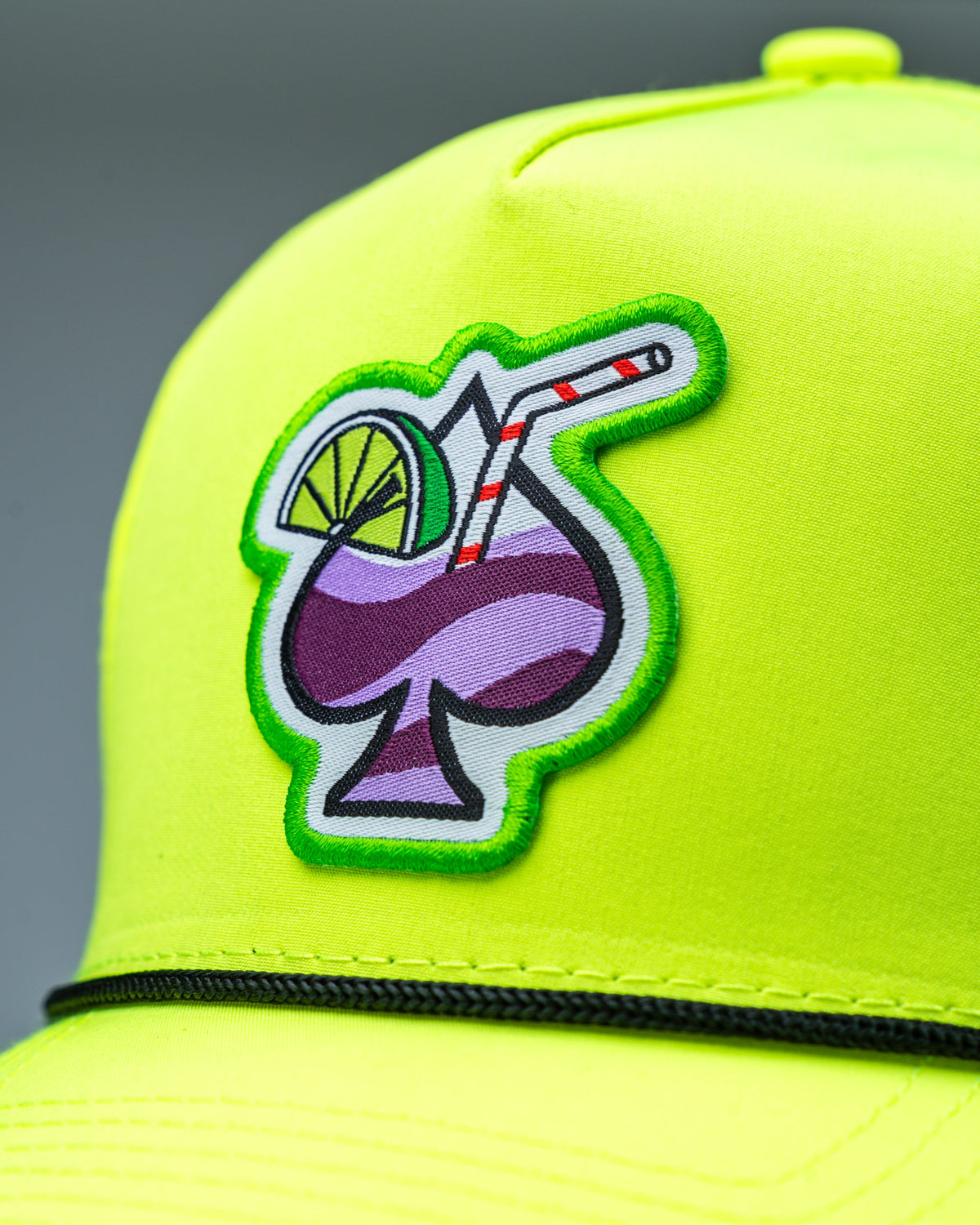 Perforated Rope Hat - Transfusion Highlighter Yellow