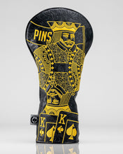 Load image into Gallery viewer, Black/Gold King of Spades - Driver Cover
