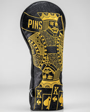 Load image into Gallery viewer, Black/Gold King of Spades - Driver Cover
