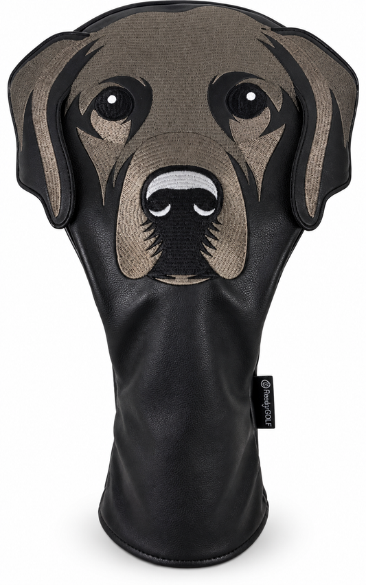 Black Labrador Embroidered Classic Driver Headcover by ReadyGOLF