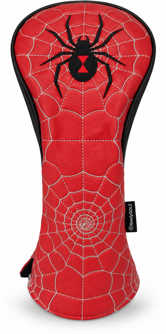 Black Widow Spider Embroidered Driver Headcover by ReadyGOLF