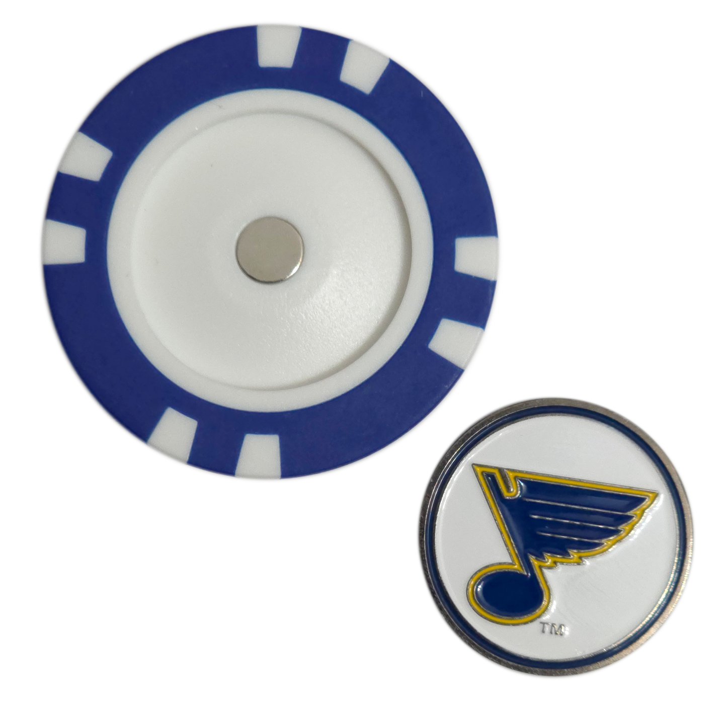 Officially Licensed St. Louis Blues Poker Chip Golf Ball Marker