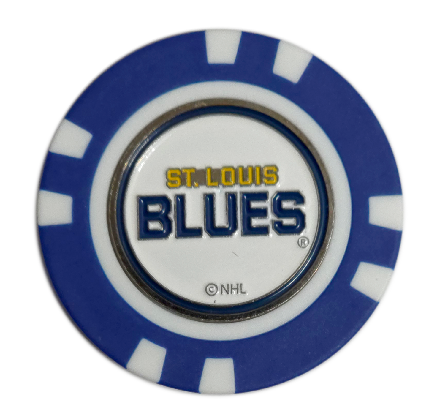 Officially Licensed St. Louis Blues Poker Chip Golf Ball Marker