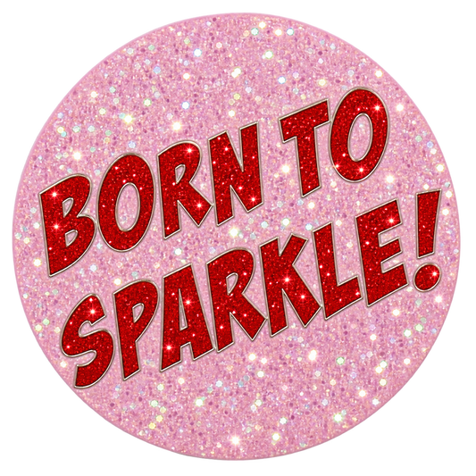Born To Sparkle Glitter Ball Marker & Hat Clip by ReadyGOLF
