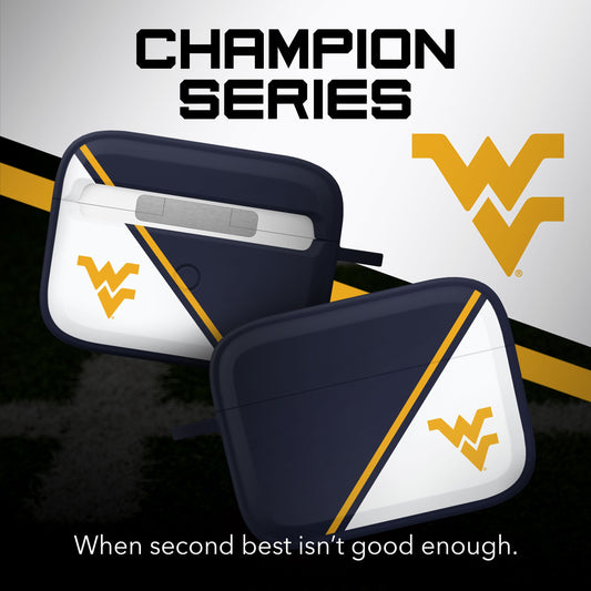 West Virginia Mountaineers HDX Champion Series Apple AirPods Pro 1 & 2 Case Cover