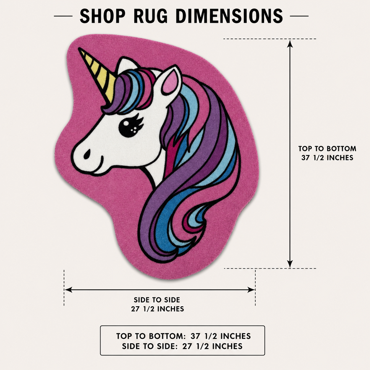 Cute Unicorn | Golf Shop Mat | Cart Accessory
