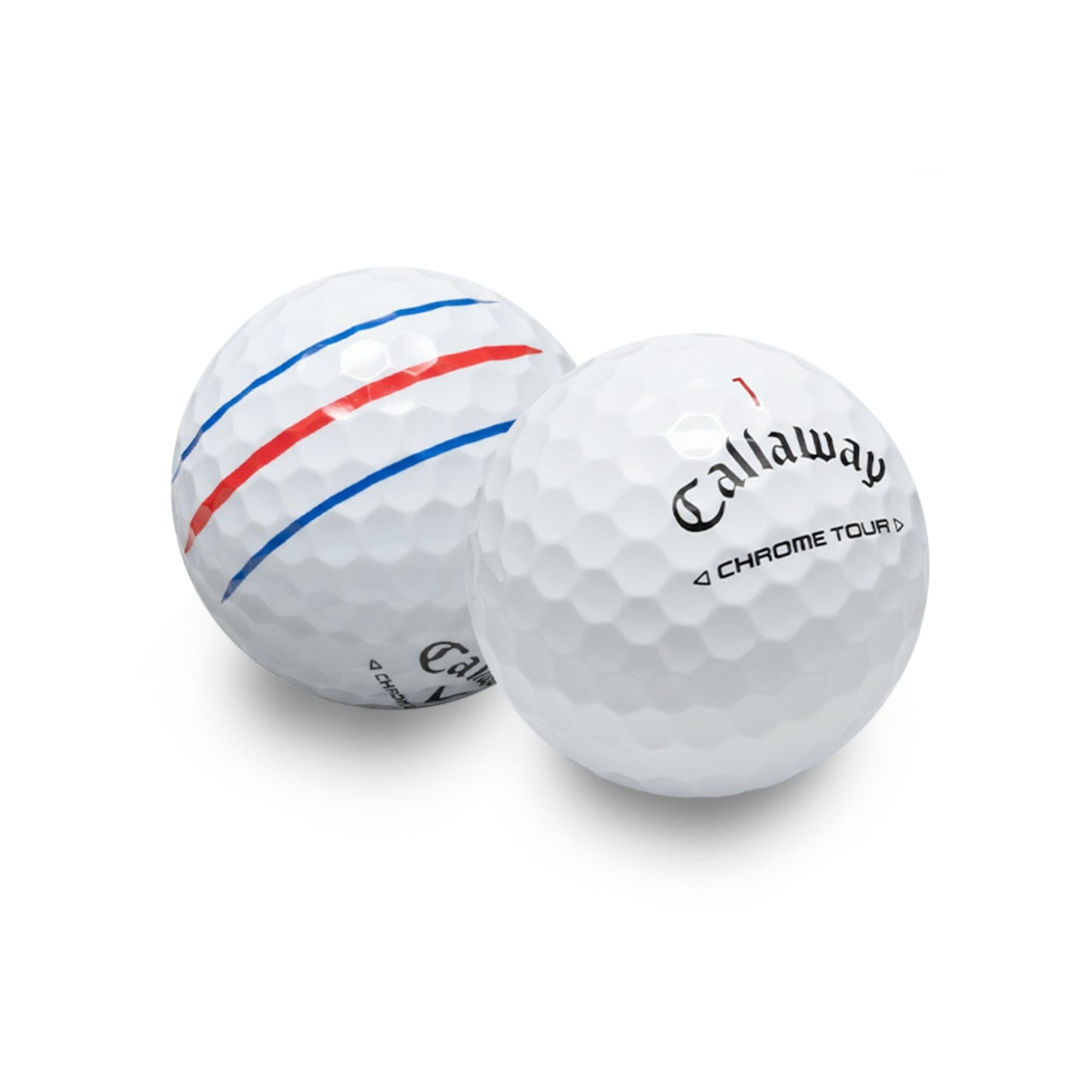 Used Callaway Chrome Tour Triple Track Golf Balls - 1 Dozen