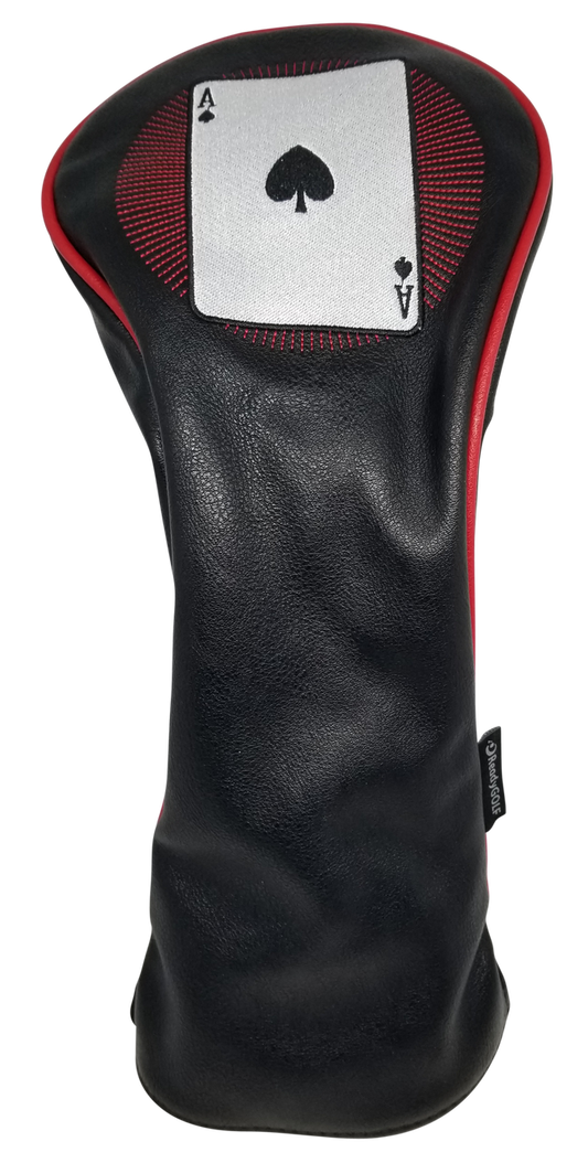 Casino: Ace of Spades Embroidered Driver Headcover by ReadyGOLF