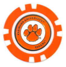Load image into Gallery viewer, Officially Licensed Clemson Tigers Poker Chip Ball Marker
