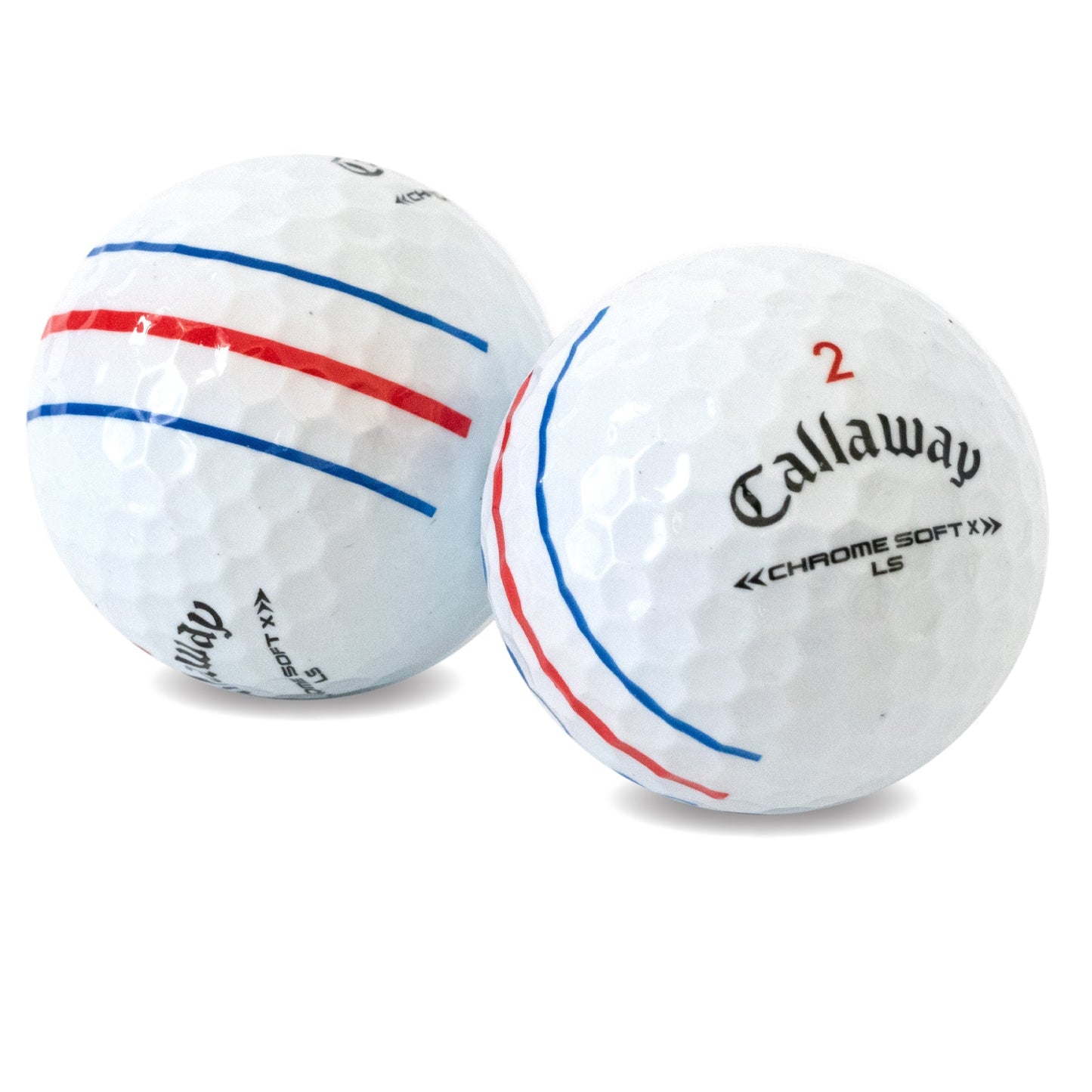 Used Callaway Chrome Soft X LS Triple Track Golf Balls - 1 Dozen