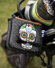Load image into Gallery viewer, Mustache Sugar Skull - Mallet Putter Cover Gray Camo
