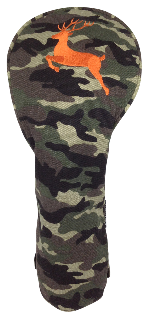 Camo Embroidered Driver Headcover by ReadyGOLF - Deer Hunter