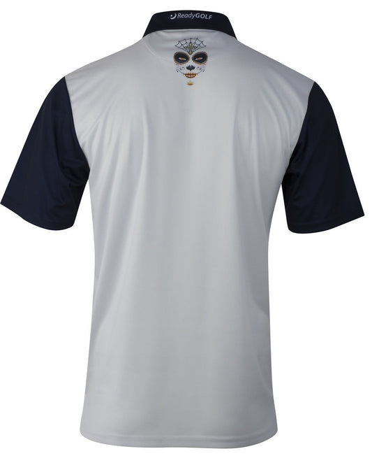 Candy Skulls Mens Golf Polo Shirt by ReadyGOLF