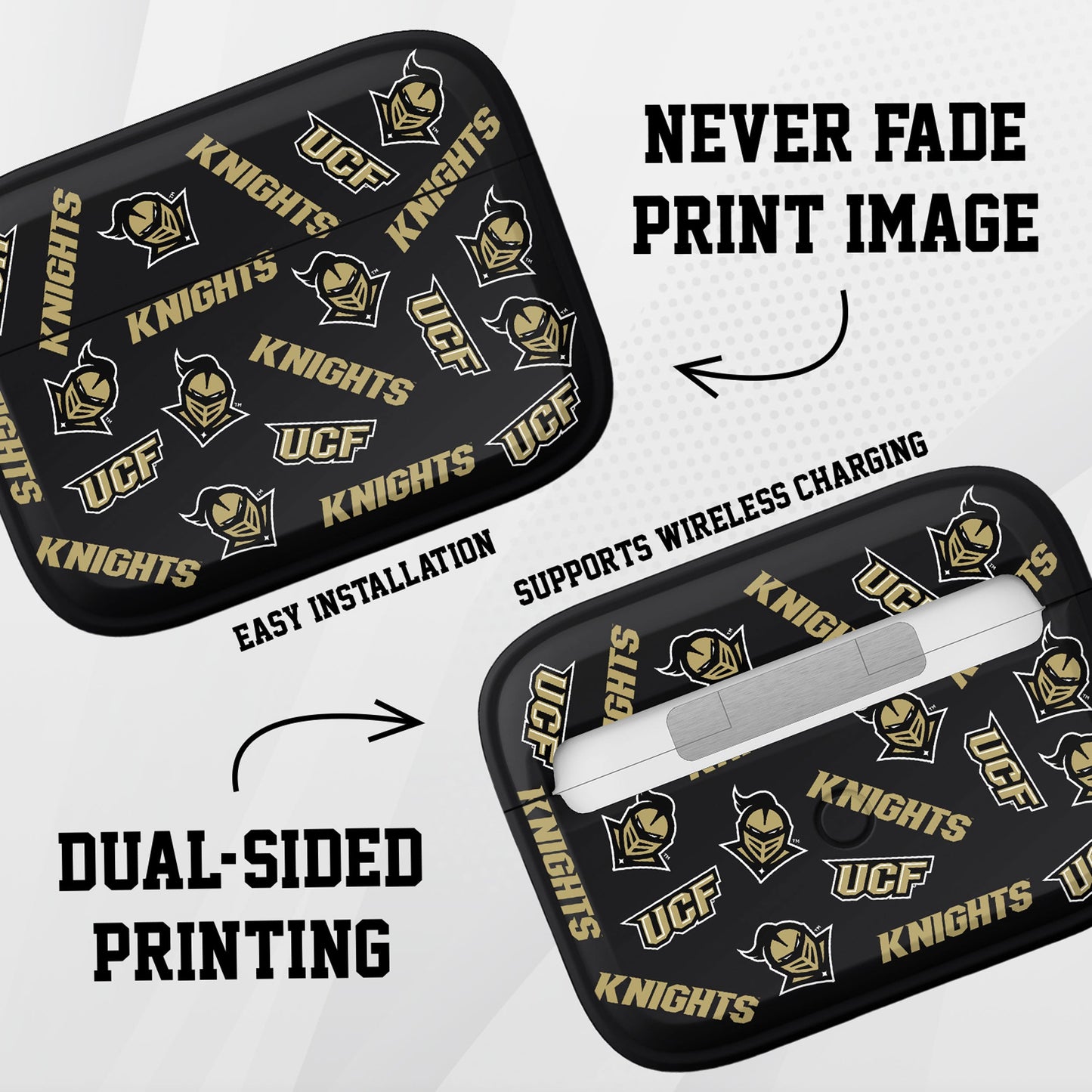 Central Florida Knights HDX Apple Airpods Pro 1 & 2  Case Cover