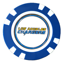 Load image into Gallery viewer, Officially Licensed Los Angeles Chargers Poker Chip Ball Marker
