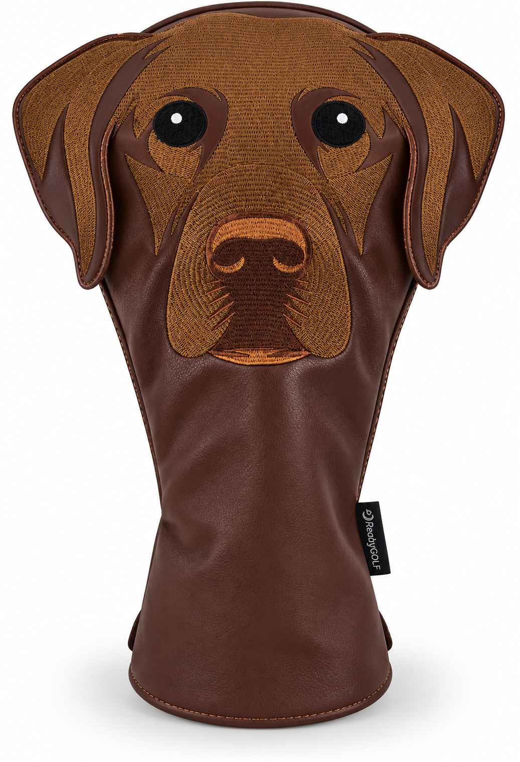 Chocolate Labrador Embroidered Classic Driver Headcover by ReadyGOLF