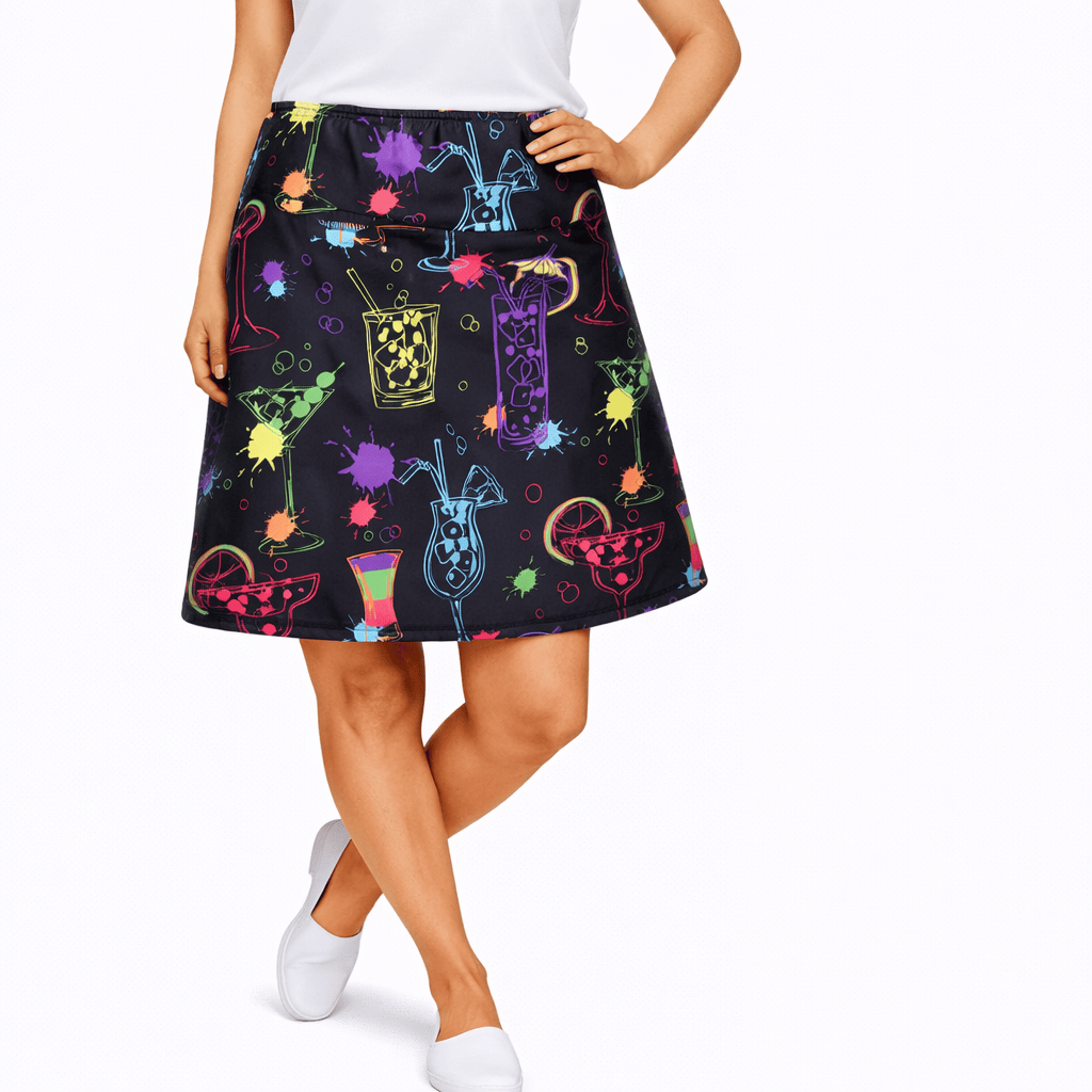 Cocktail Splash Ladies Active SKORT by ReadyGOLF