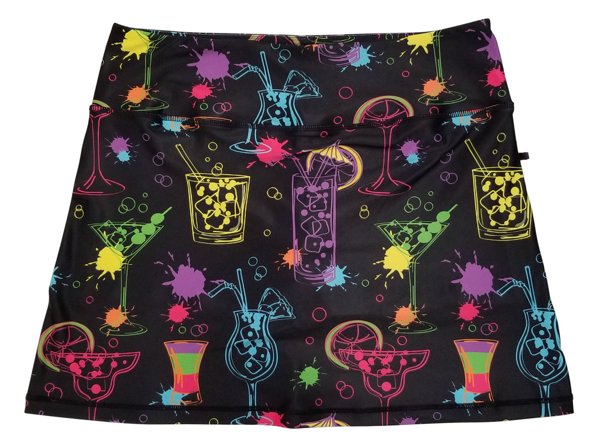 Cocktail Splash Ladies Active SKORT by ReadyGOLF