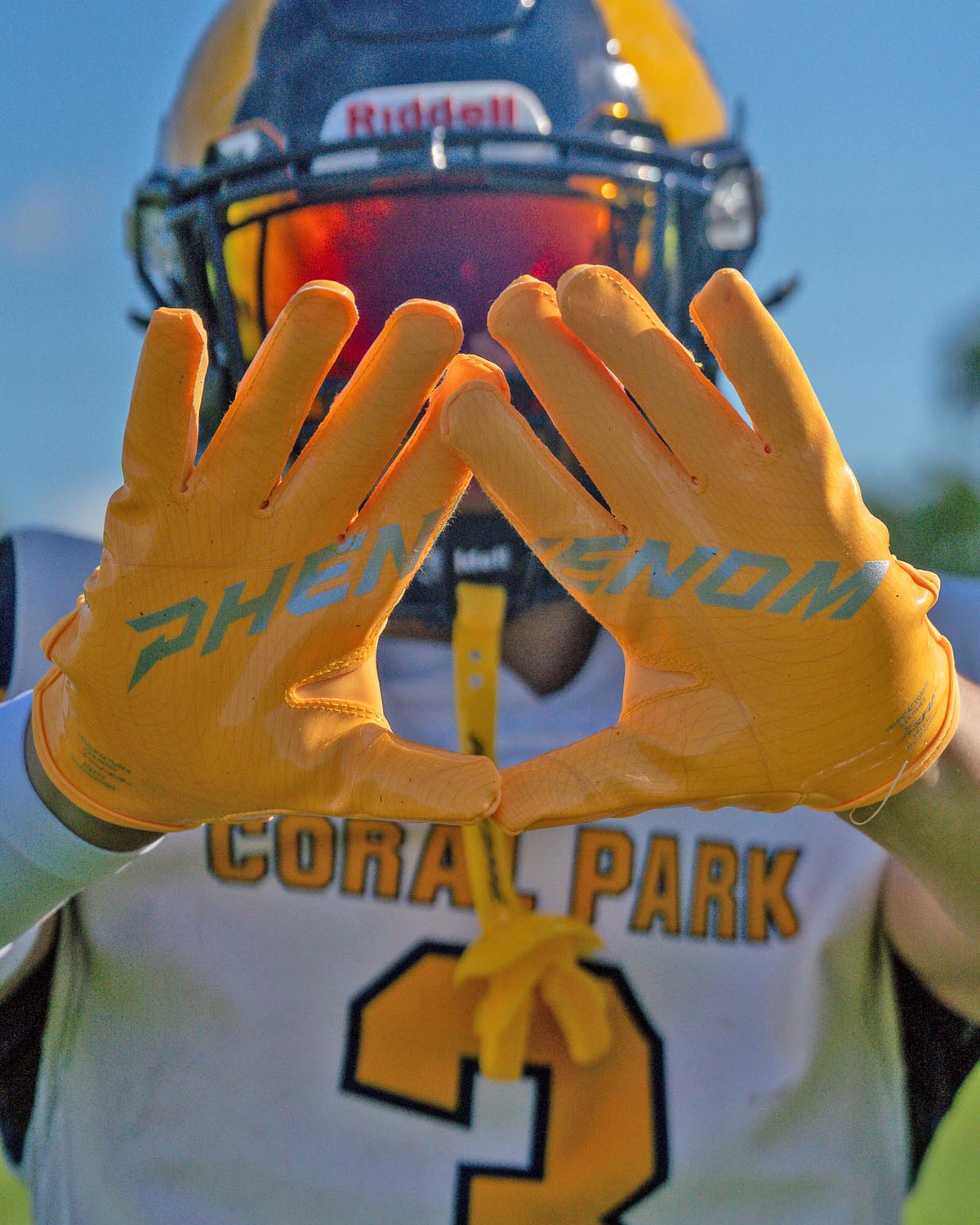 Phenom Elite VPS5 Youth Football Gloves - Team Colors