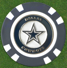 Load image into Gallery viewer, Officially Licensed Dallas Cowboys Poker Chip Ball Marker
