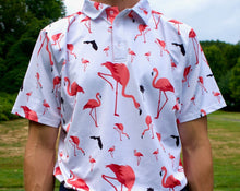 Load image into Gallery viewer, Florida Flamingo Golf Shirt
