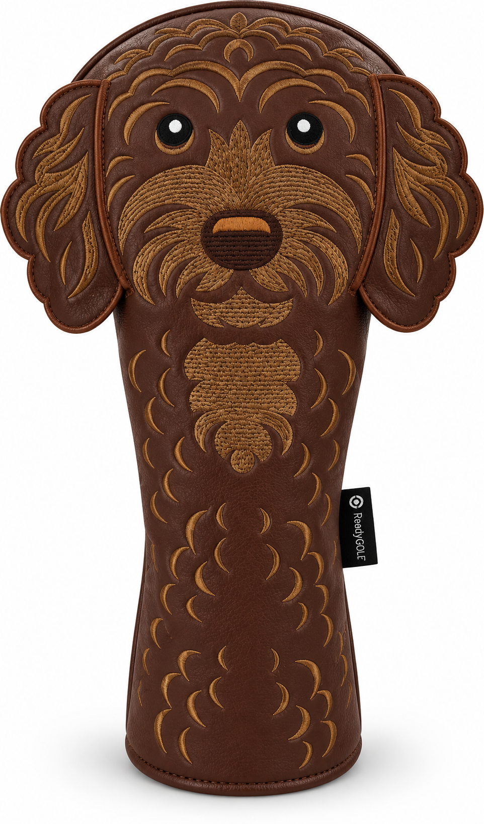 Doodle Embroidered Classic Driver Headcover by ReadyGOLF - Chocolate