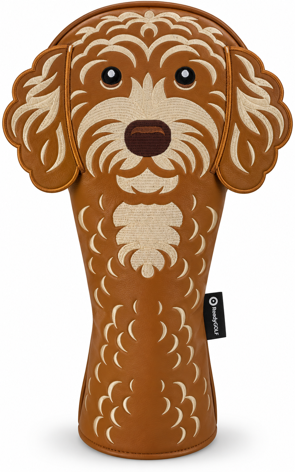 Doodle Embroidered Classic Driver Headcover by ReadyGOLF - Golden