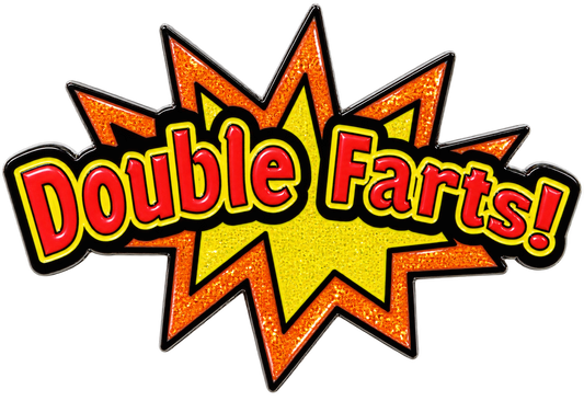 Double Farts Starburst Golf Ball Marker & Hat Clip by ReadyGOLF