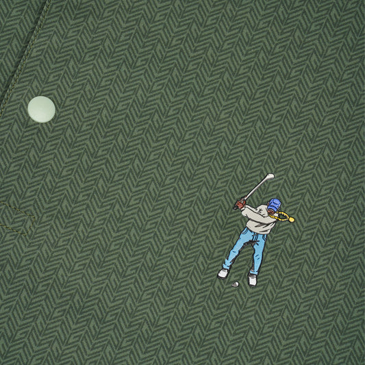 Tweed Snap Placket Polo