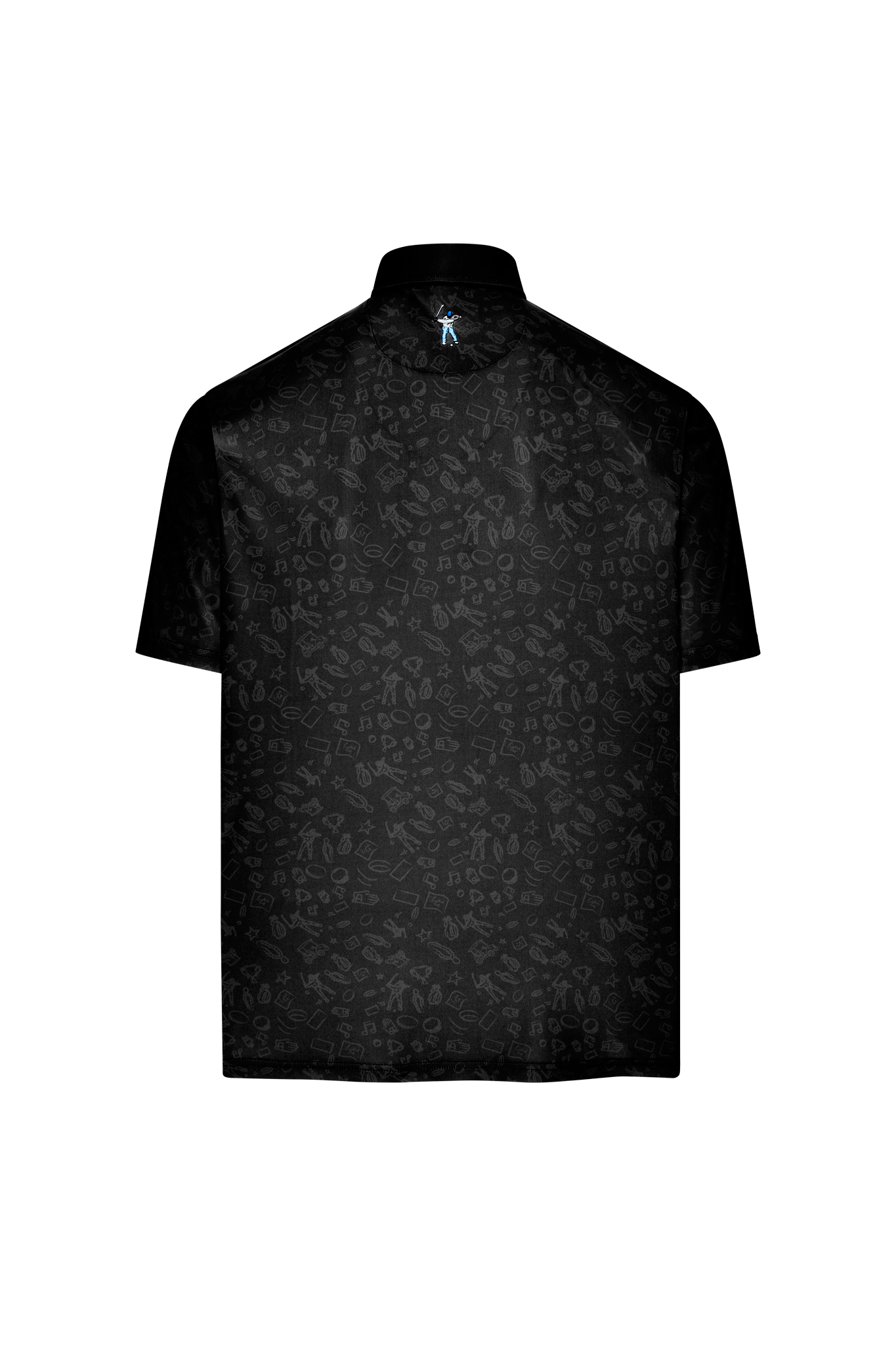 Doodle Sketch Signature Polo