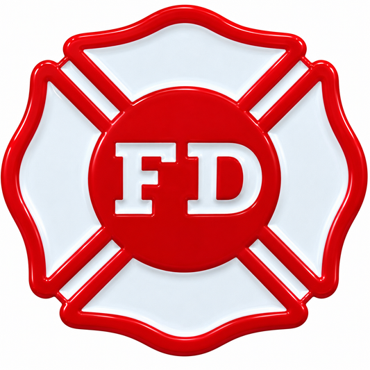 Fire Department Ball Marker & Hat Clip by ReadyGOLF