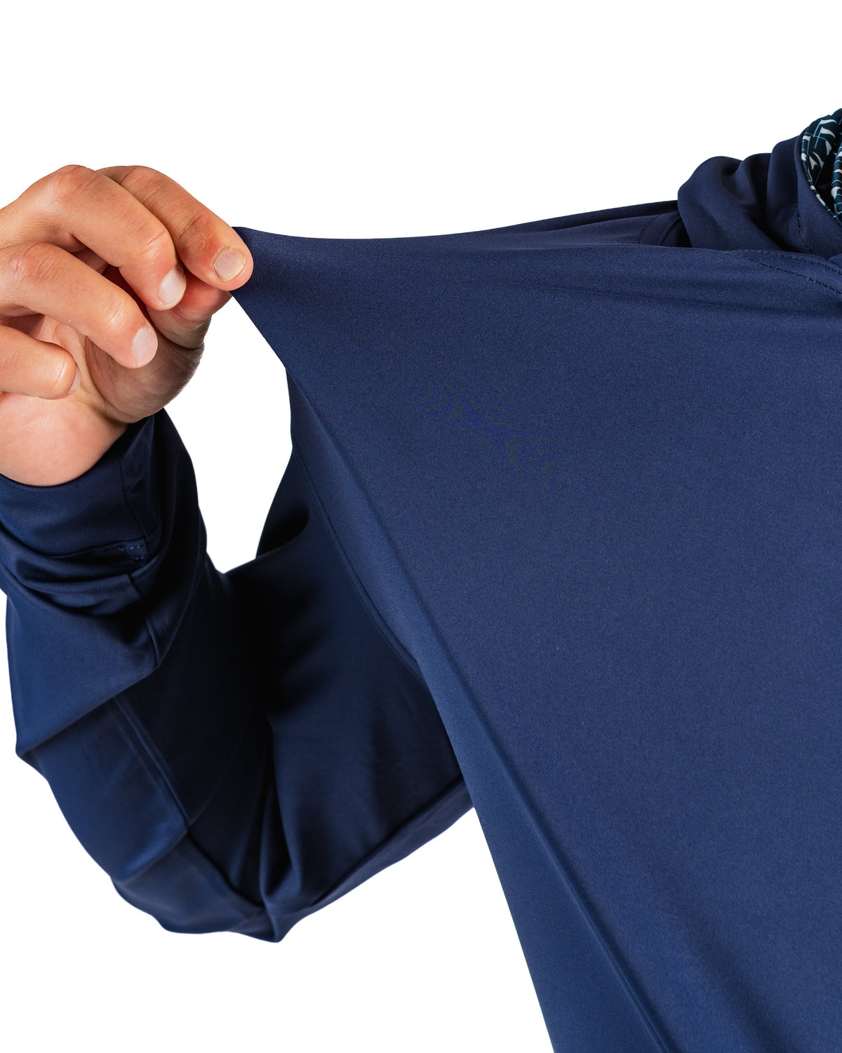 Performance Golf Hoodie - Flag Stick Navy and White