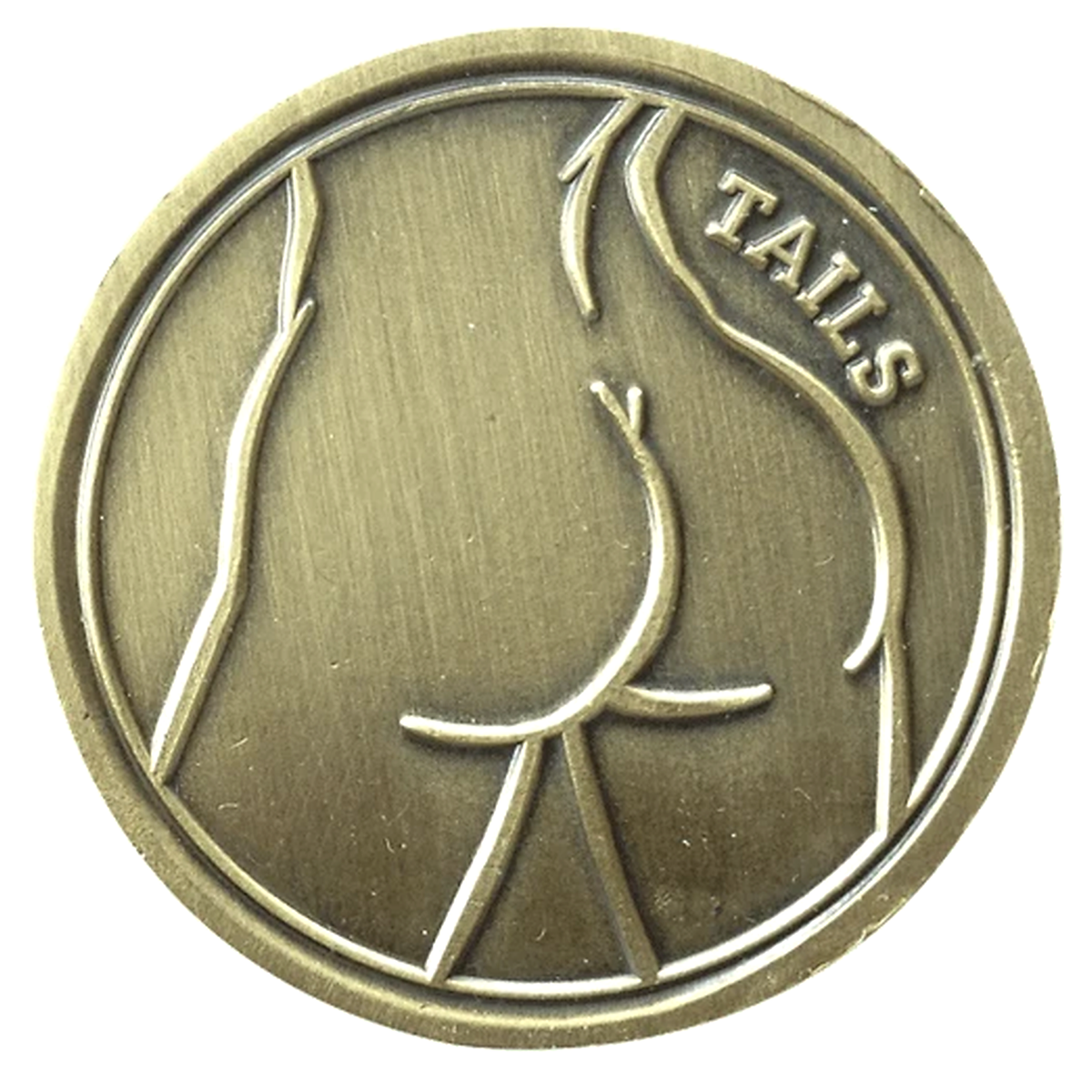 Naked Lady Heads or Tails Flip Coin Ball Marker & Hat Clip by ReadyGOLF