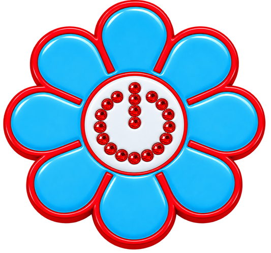 Hippie Flower Power Crystal Ball Marker & Hat Clip by ReadyGOLF