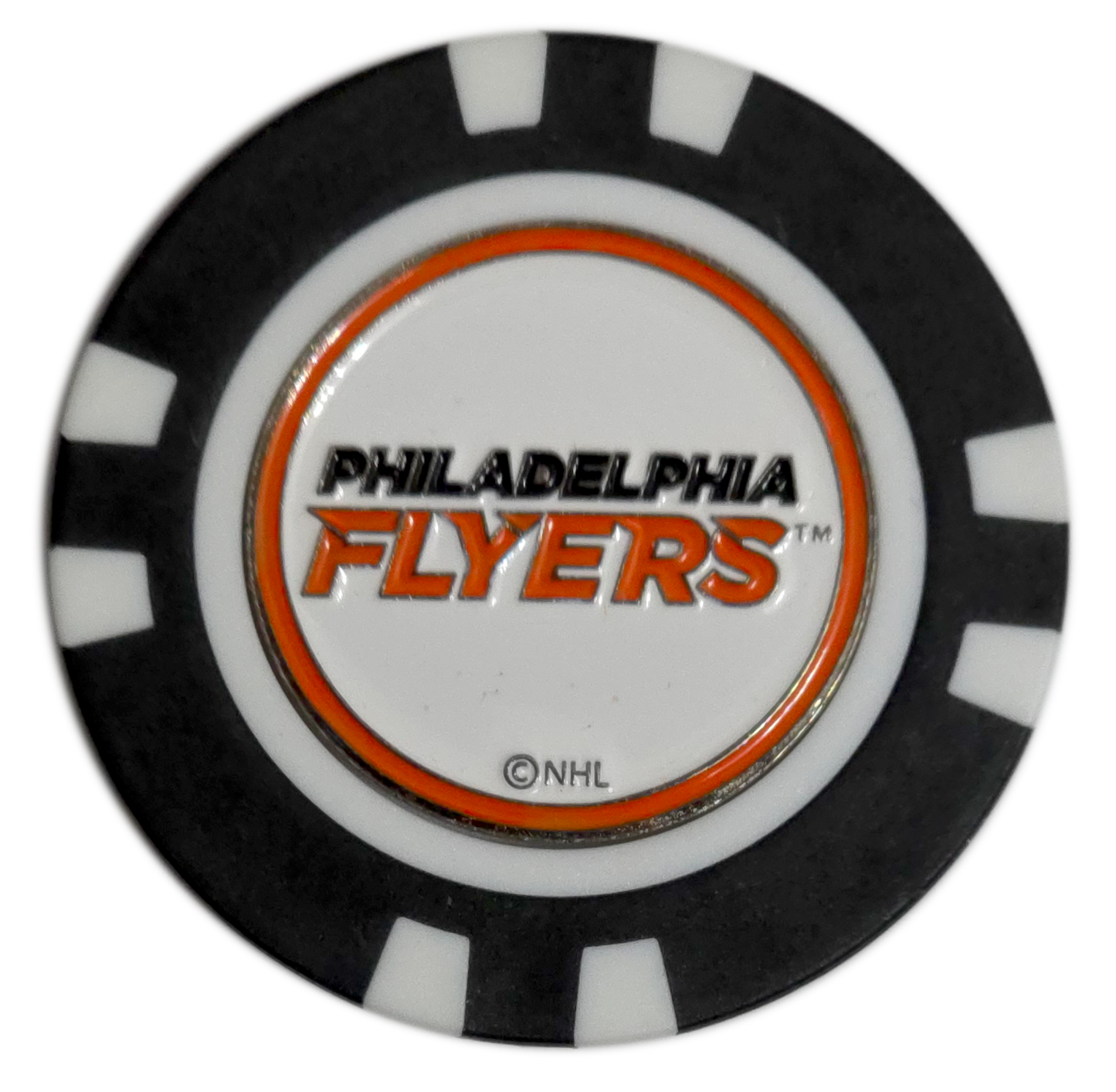 Officially Licensed Philadelphia Flyers Poker Chip Golf Ball Marker