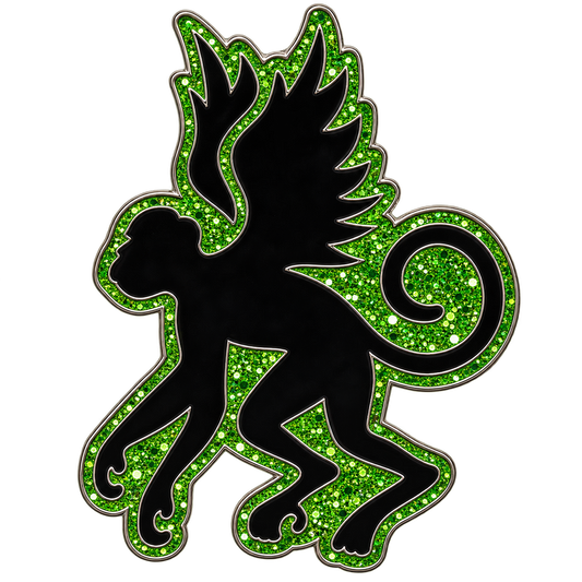 Flying Monkey Glitter Ball Marker & Hat Clip by ReadyGOLF