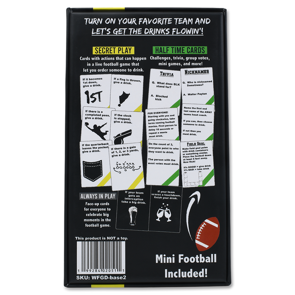 WATCH FOOTBALL, GET DRUNK - The Live Football Drinking Game