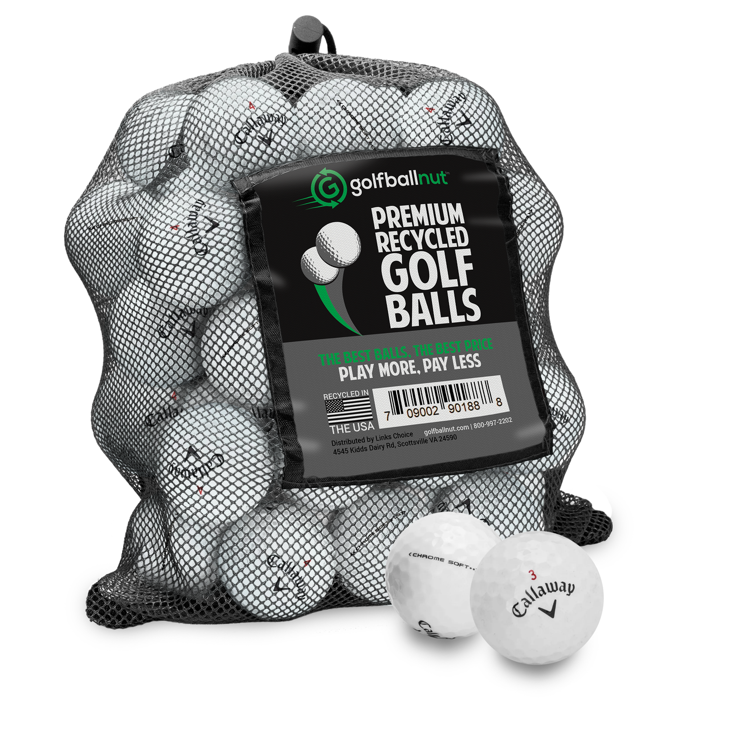 Used Callaway Tour Mix Golf Balls - Mesh Bag