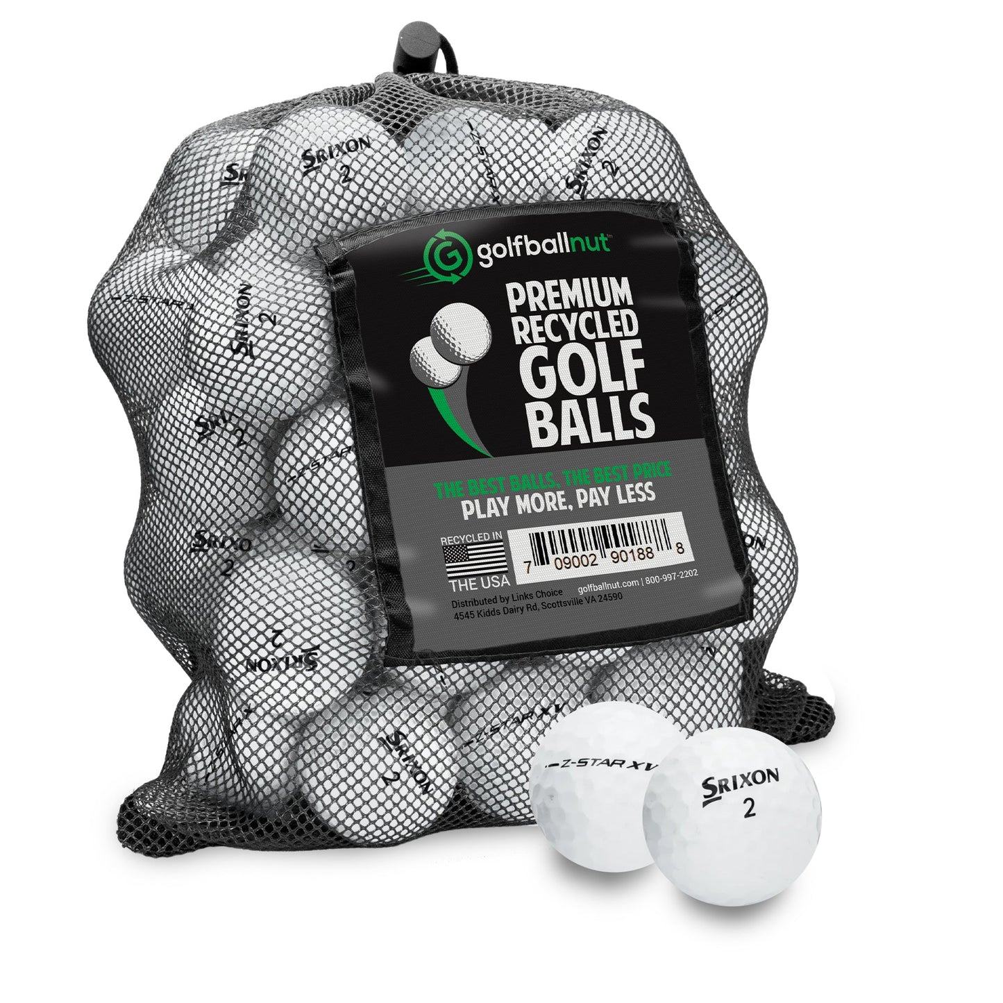 Used Srixon Tour Mix Golf Balls - Mesh Bag