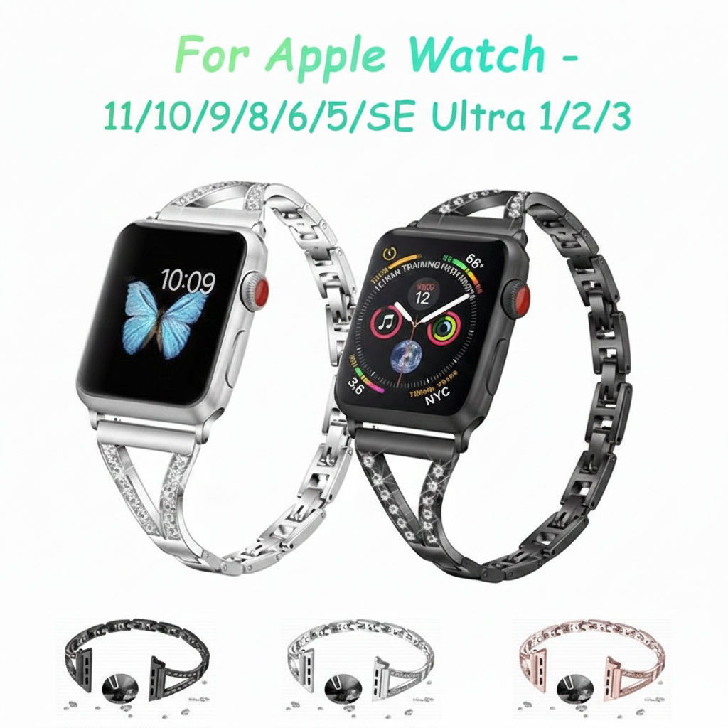 Stainless Steel Apple Watch Strap Series 11/10/9/8/7/6/5/4/ SE / Ultra 1/2/3